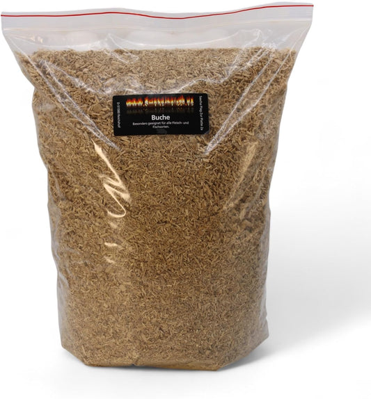Räuchermehl Buche 1 kg – Buchenmehl 0,5–1,5 mm für BBQ & Räuchern, Naturholz, PEFC & HACCP-zertifiziert